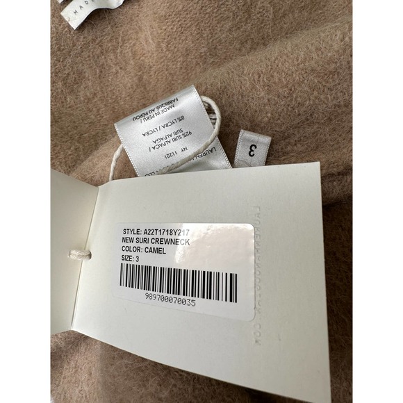 Lauren Manoogian Pleat Skirt Camel Sz 3 Large Pleated Drop Waist Wool Alpaca NWT - Picture 14 of 16